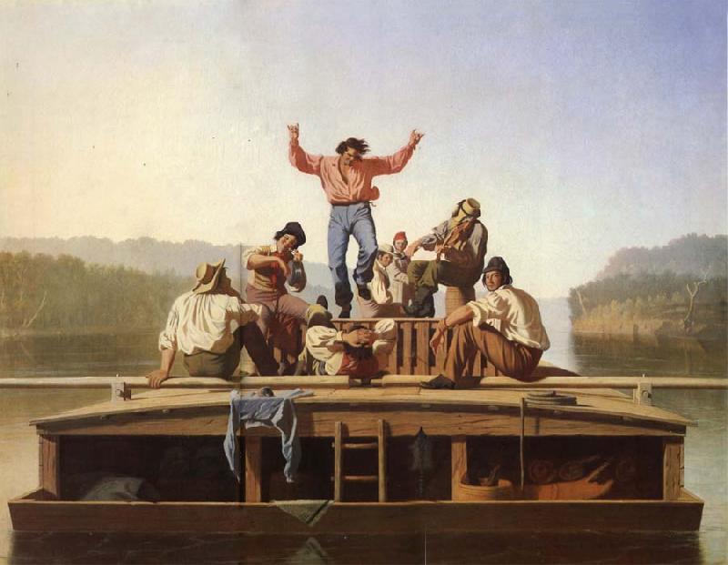George Caleb Bingham Die frohlichen Bootsleute oil painting picture